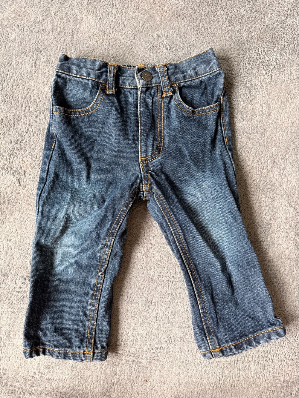 Timberland Toddler Denim Jeans - Dark Blue with Contrast Stitching